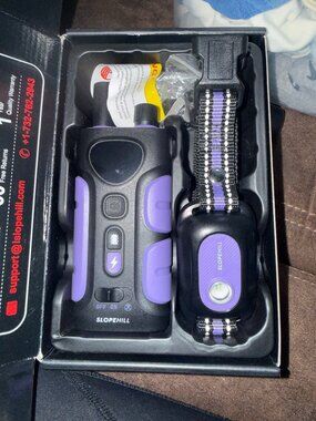 SLOPEHILL Dog Shock Collar,4200Ft Dog Training Collar w/Remote,Purple (007)